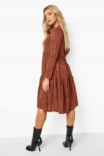 lässige Maxi-Langarmkleid