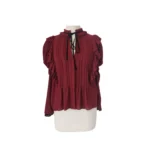 ZARA Bluse, Gr. M, bordeaux