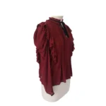 ZARA Bluse, Gr. M, bordeaux – Bild 3