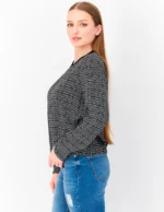 Zero Übergangsjacke, Gr. 40, schwarz- weiß – Bild 4