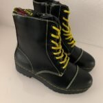 Lynfield Stiefel, Gr. 39, schwarz mit Neon-Schnürsenkeln – Bild 8