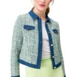 Zero Bouclé-Jacke, Gr. 40, mehrfarbig