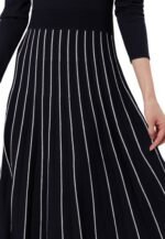 Zero Strickkleid, Gr. 36, marineblau-weiß – Bild 3