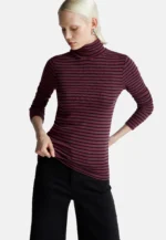 Zero Rollkragen-Pullover, Gr. 40, pink-violett