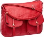 C&A Ledertasche rot, mittlere Größe