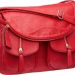 C&A Ledertasche rot, mittlere Größe