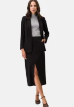 Zero Bleistift-Rock, Gr. 38, marineblau