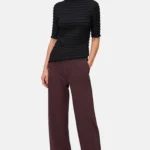 Zero Bundfaltenhose, Gr. 44, braun