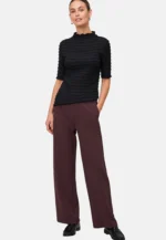 Zero Bundfaltenhose, Gr. 44, braun