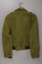 Zero Bikerjacke, Gr. 42, Veloursleder-Optik, grün – Bild 4