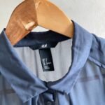 H&M Bluse, Gr. 40, grau-blau – Bild 2