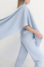 Zero Schal, plissiert, türkis