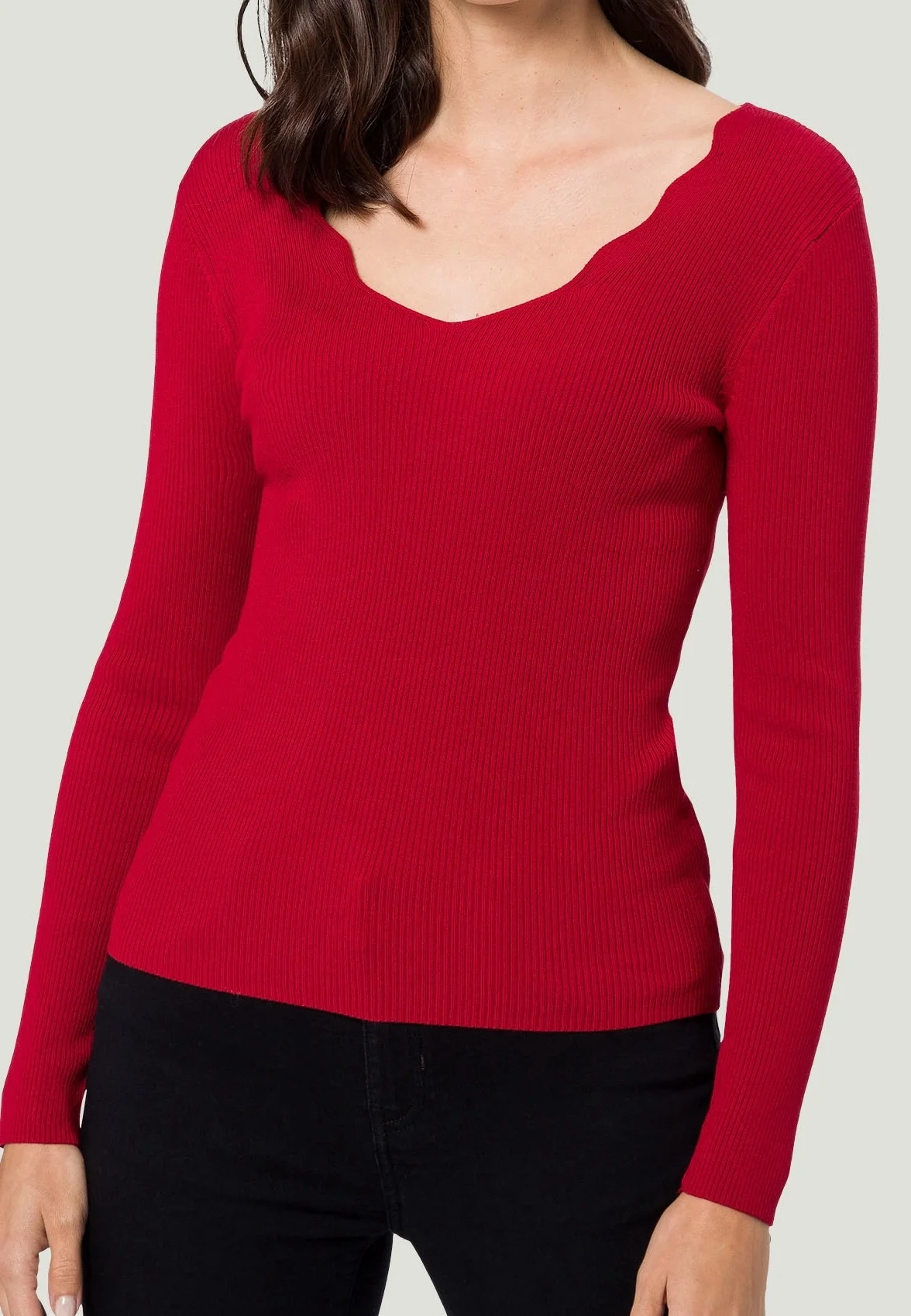 eb8a84029f964e09afc977f583ba0a12 Zero Pullover, Gr. 42, rot – Bild 1