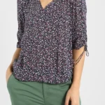 Esprit Damen-Bluse, Gr. 38, mehrfarbig