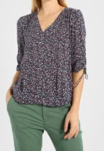 Esprit Damen-Bluse, Gr. 38, mehrfarbig