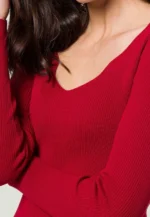 Zero Pullover, Gr. 42, rot – Bild 5