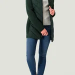 Zero Damen-Steppmantel, Gr. 38, moosgrün