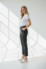 Zero Leder-Hose, Gr. 42, schwarz – Bild 2