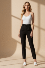 Zero Bundfaltenhose, Gr. 44, schwarz