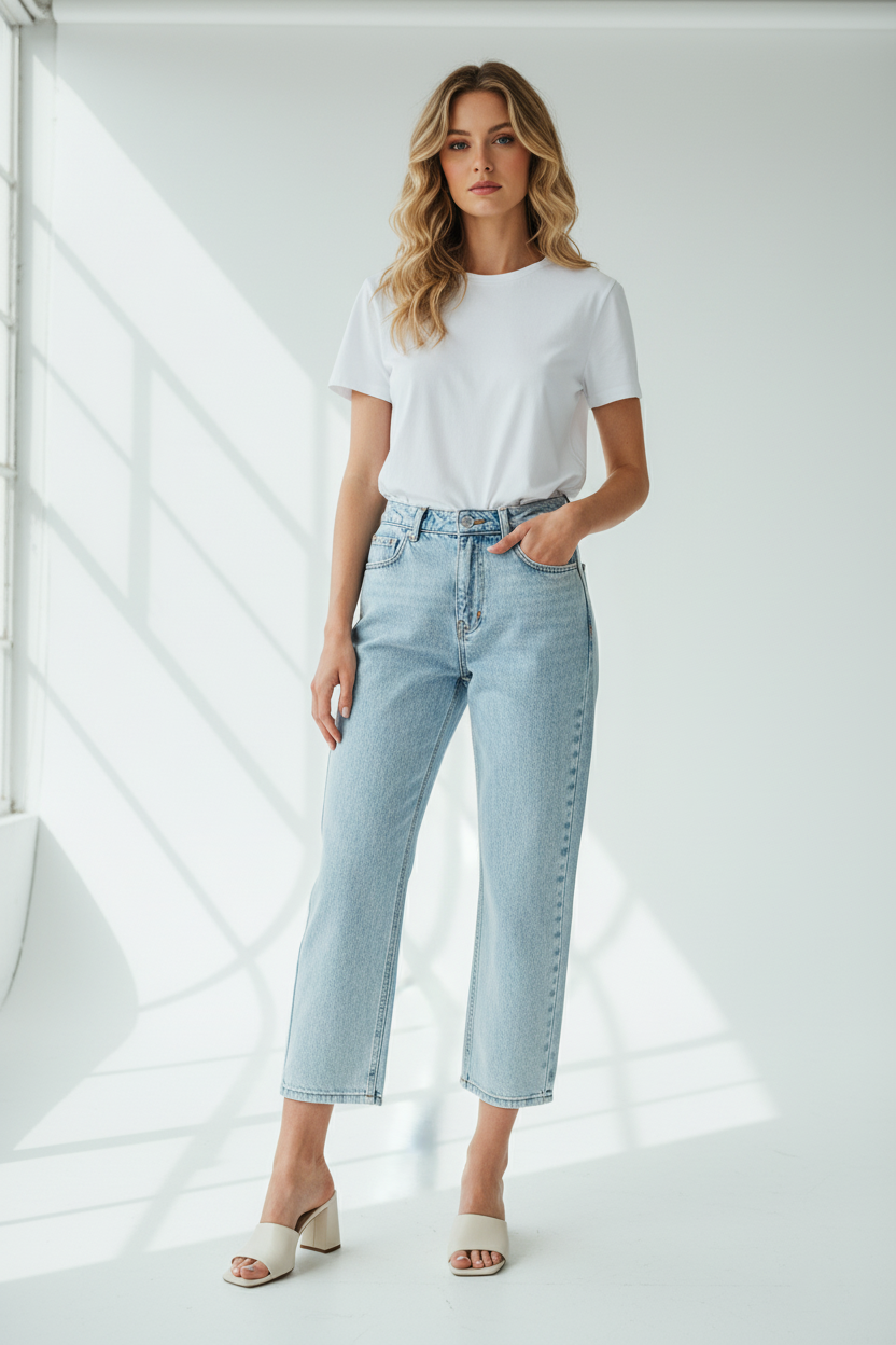 eleganceandmore.de- dark jeans- 3 FB Sister Jeans, Gr. M, hellblau – Bild 1