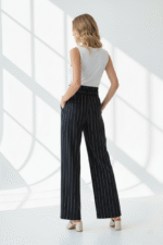 Zero Damenhose mit hohem Bund, Gr. 40, gestreift – Bild 3