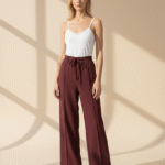 Zero Bundfaltenhose, Gr. 44, braun