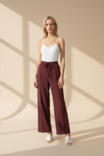 Zero Bundfaltenhose, Gr. 44, braun