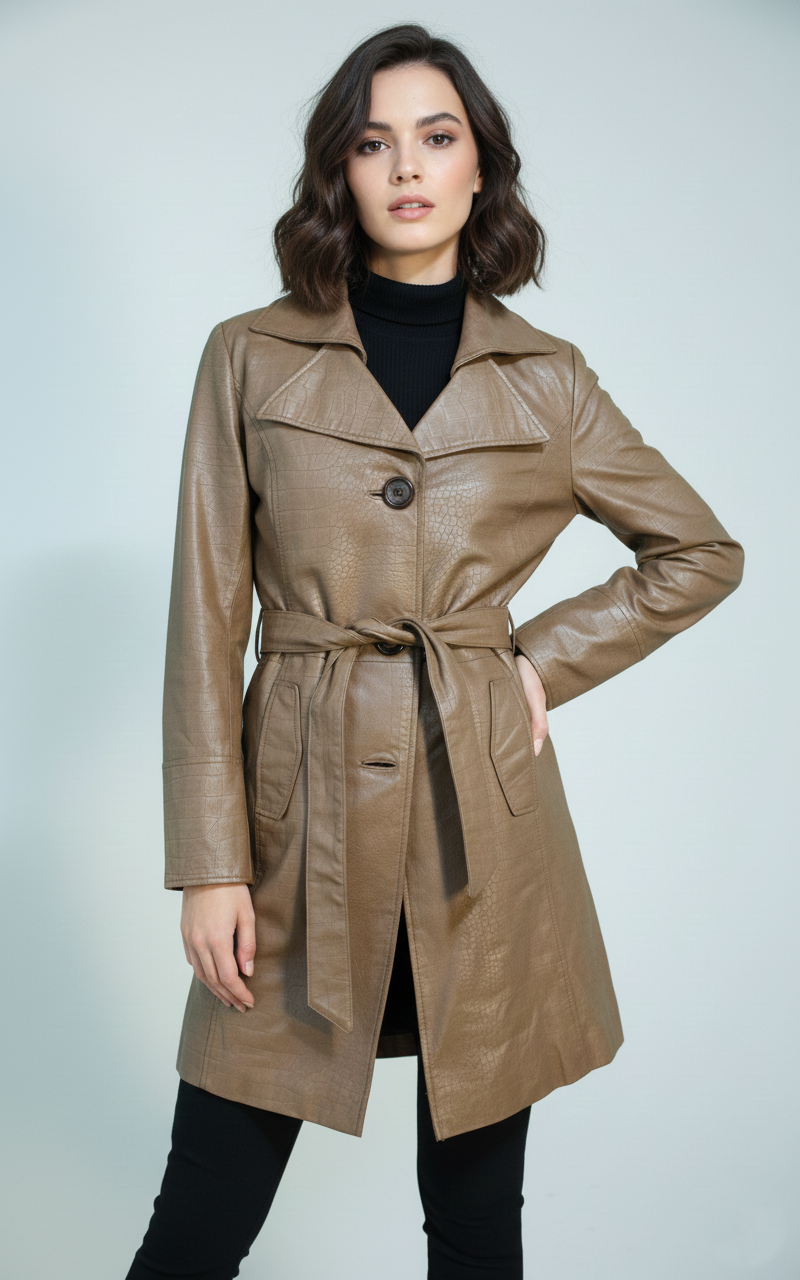 Gemini_Generated_Image_38e2tb38e2tb38e2 Modeszene Echtleder-Mantel, Gr. 38, – Bild 1