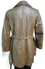 Modeszene Echtleder-Mantel, Gr. 38, – Bild 5