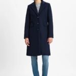 Zero Damen-Mantel, marineblau, Gr. 38